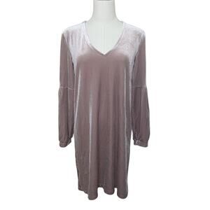 Madewell Velvet Balloon Sleeve Dress in Pink Size XS Womens